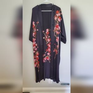 KIM+ONO Handpainted Silk Cherry Blossom Kimono